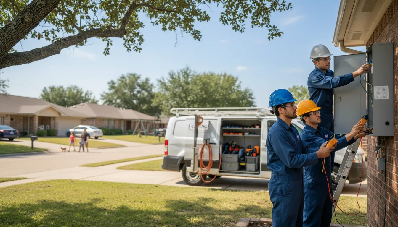 Certified electrician providing emergency electrical services in De Graff, OH